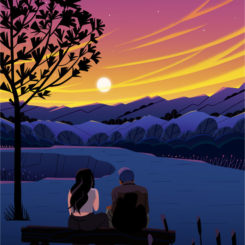 Sunrise at the pai canyon