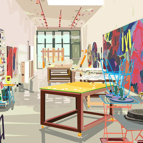 kaws studio