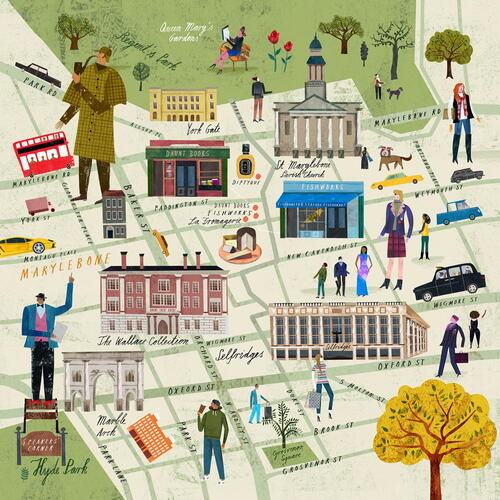 Map of Marylebone, London